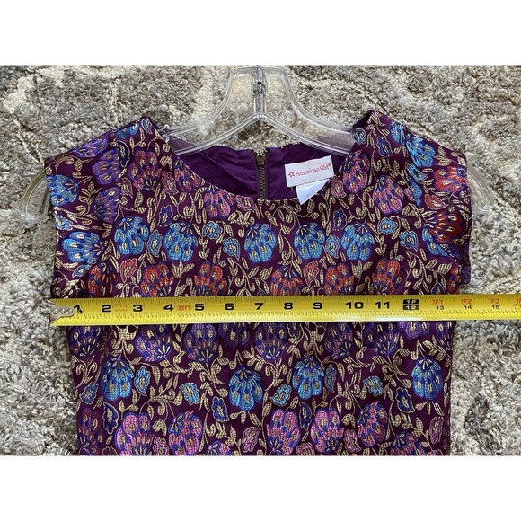 AMERICAN GIRL Retired 2017 FANCY HOLIDAY DRESS Size 8 Embroidered Party Matching - Picture 9 of 9